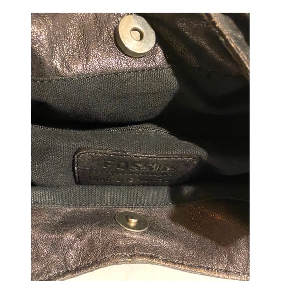 Elegant Black distressed Leather Tote Bag - Picture 9 of 9